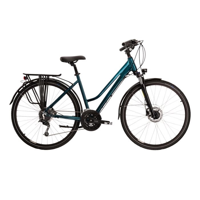 Kross Trans 8.0 naisten pyörä on laadukas, täysinvarusteltu polkupyörä.