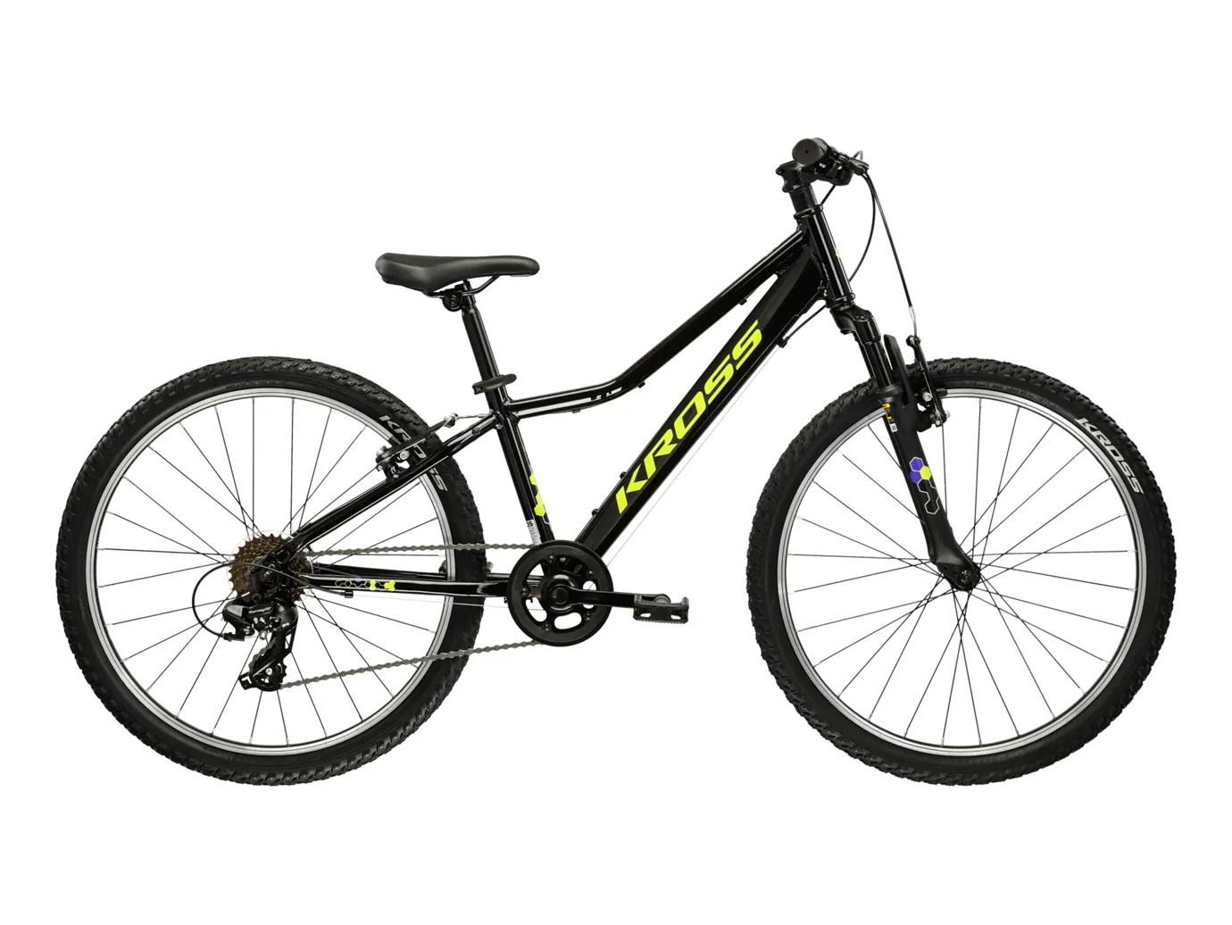 Kross Hexagon Junior 24 Kross Hexagon Junior 24" renkailla on maastohenkinen nuorten menopeli.