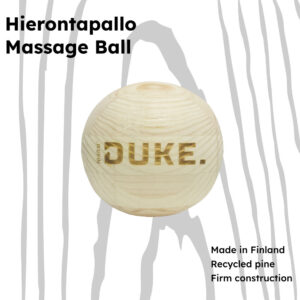 Nordic Duke® Wood Faskiapallo Mänty on 100% kotimainen hierontapallo.