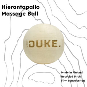 Nordic Duke® Wood faskiapallo koivu on 100% kotimainen hierontapallo
