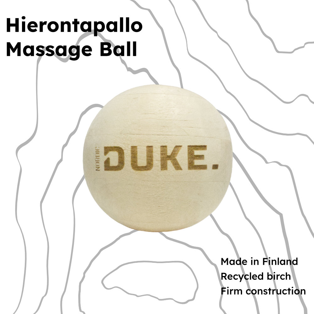 Nordic Duke® Wood faskiapallo koivu Nordic Duke® Wood faskiapallo koivu on 100% kotimainen hierontapallo